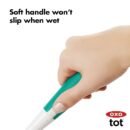 OXO Tot Bottle Brush with Nipple Cleaner and Stand, Teal