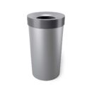 Umbra Vento Kitchen Trash Can with Open Top, Large 16-Gallon (62 L) Capacity, Grey