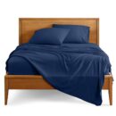 Bare Home Queen Sheet Set - Luxury 1800 Ultra-Soft Microfiber Queen Bed Sheets - Double Brushed - Deep Pockets - Easy Fit - 4 Piece Set - Bedding Sheets & Pillowcases (Queen, Dark Blue)