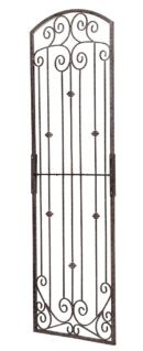 H Potter Premium 8-Foot Iron Garden Trellis - Heavy Duty Plant Support for Climbing Vines & Privacy Screen