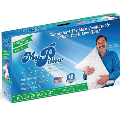 MyPillow Bedding Bed Pillows for Sleeping King Size, Perfect for Back, Stomach or Side Sleepers - My Pillow Classic Pillow [King, Firm]