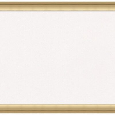 Amanti Art White Cork Board for Wall, 14x20 Vision Board with Gold Frame, Small Corkboard Office Decor for Home Organization, Casual Corkboard Pinboard to Display Items for Home Organization in