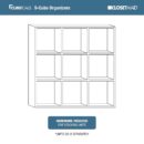 ClosetMaid 4105 Cubeicals Organizer, 9-Cube, Dark Cherry
