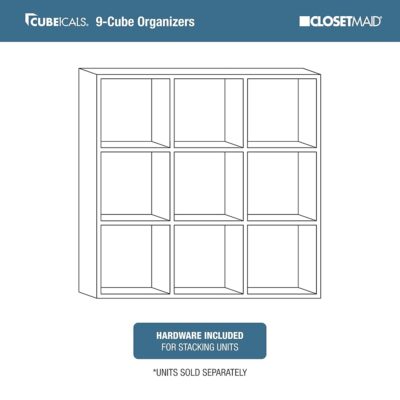 ClosetMaid 4105 Cubeicals Organizer, 9-Cube, Dark Cherry - Image 5