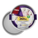 Wilton Aluminum 2-Piece Round Cake Pan Set, Durable Anodized Bakeware for Tiered & Layered Cakes, Even Heating, Rust-Resistant, Professional Cake Baking Pans, 9 x 2 in, Packaging May Vary