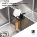 Umbra Sling Kitchen Sink Accessory, Single-Sided Sponge Holder, Black