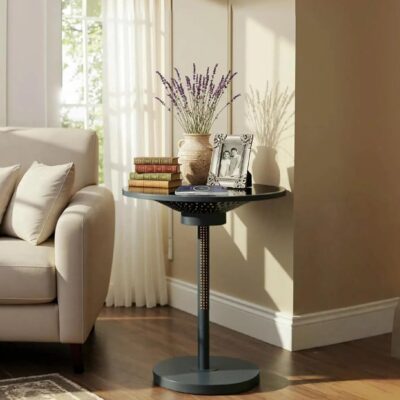 Elegant Smart Side Table with Ambient Light & Wireless Charging – Modern Touch Control, Stepless Dimming, and Ideal Nightstand for Small Spaces – Perfect Home Decor for Bedroom & Living Room