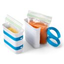 YouCopia FreezeUp Freezer Food Block Maker, 2 Cup, 2-Pack, Meal Prep Bag Container to Freeze Leftovers and Soup