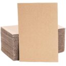 Juvale Corrugated Cardboard Sheets - 6 x 9 in, 2 mm Thick, Brown, Pack of 50 - Book Binding Materials & Thin Cardboard Sheets for Crafts & Mailer Dividers & Backing Board