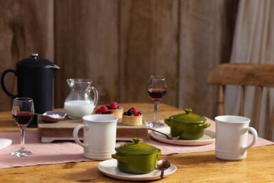 Le Creuset Stoneware Mini Round Cocotte, 8 oz., Olive - Image 5