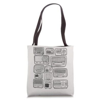 Retro Radios Tote Bag