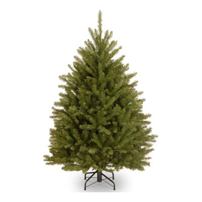 National Tree Company Artificial Mini Christmas Tree, Green, Dunhill Fir, Includes Stand, 4.5 Feet