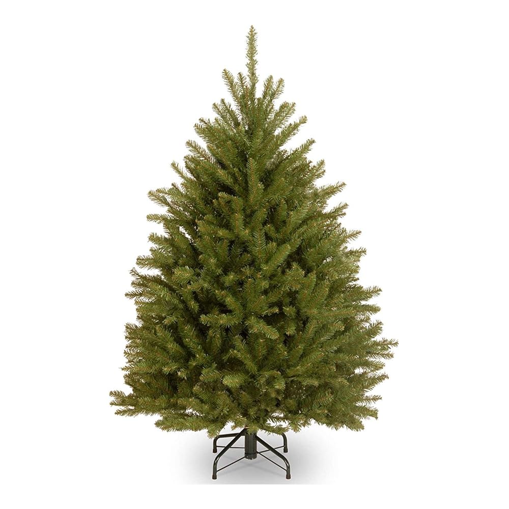 National Tree Company Artificial Mini Christmas Tree, Green, Dunhill Fir, Includes Stand, 4.5 Feet