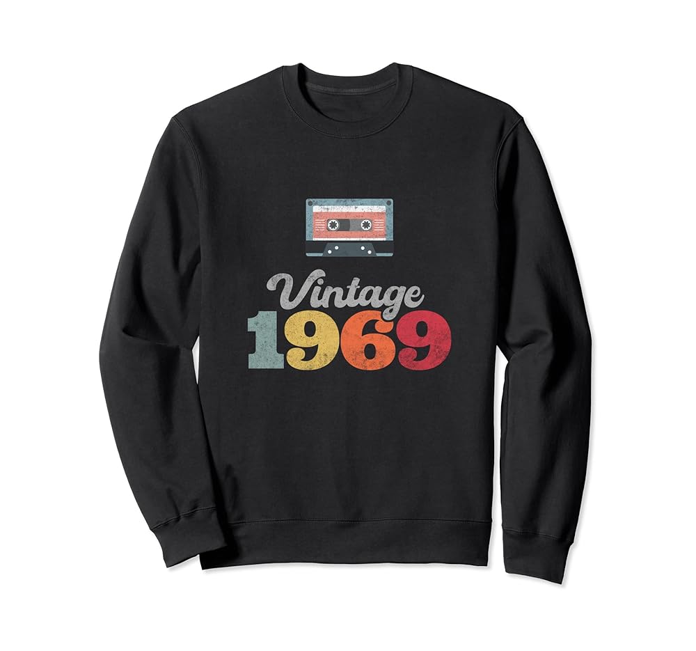 Vintage 1969 Retro Cassette Sweatshirt