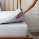 LUCID 4 Inch Gel Memory Foam Topper and LUCID Zippered Enclosure Mattress Topper Cover, California King