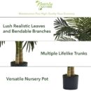 Nearly Natural 4ft Golden Cane Palm Artificial Tree