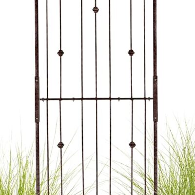 H Potter Garden Trellis for Climbing Plants Vertical Wrought Iron Panels Scroll Metal Wall Trellises Large Tall Arched Home Garden Outdoor 8 Foot Decorative Fence Privacy Screen Outdoors