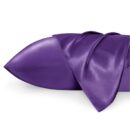 Bedsure Satin Pillowcases, Similar to Silk Pillow Cases Queen Size Set of 2, Purple Pillow Case for Sleeping Women with Envelope Closure, Gifts for Women Men, 20x30 Inches, 2pcs