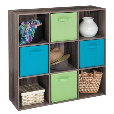 ClosetMaid 4167 Cubeicals Organizer, 9-Cube, Natural Gray - Image 4