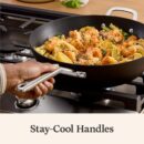 Calphalon® Hard-Anodized Nonstick 12" Jumbo Frying Pan with Lid