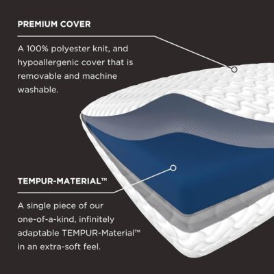 Tempur-Pedic TEMPUR-Cloud Pillow for Sleeping, Standard, White - Image 6