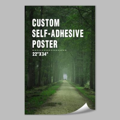 wall26 Custom Poster Prints - Upload Your Image/Photo, Personalized Photo to Self-Adhesive Poster Printing, Durable and Waterproof, Home Decor Wall Art Prints - 22x34 inches