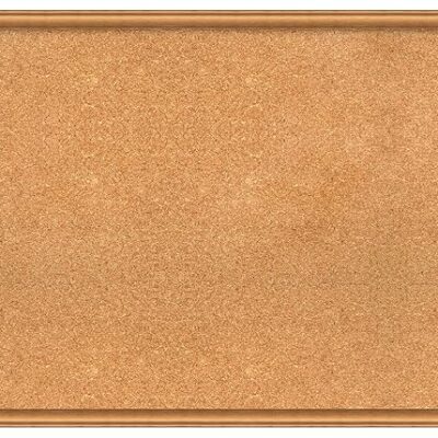 Amanti Art Natural Cork Board for Wall, 26x62 Vision Board with Bronze Frame, Oversize Corkboard Office Decor for Home Organization, Casual Corkboard Pinboard to Display Items for Home Organization