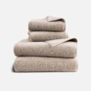 Brooklinen Super-Plush Turkish Cotton Bath Sheets Set - 2 Bath Sheets + 2 Hand Towels Cotton, 820 GSM, Highly Absorbent, Machine Washable, Perfect for Home & Bathroom (Driftwood)