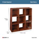 ClosetMaid 4105 Cubeicals Organizer, 9-Cube, Dark Cherry