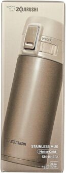 Zojirushi SM-KHE36NL Stainless Steel Mug, 12-Ounce, Champagne Gold