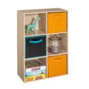 ClosetMaid 4176 6-shelf Cubeicals Organizer, 6-Cube, Birch