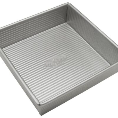 USA Pan Bakeware Nonstick Square Cake Pan, 8 Inch, Aluminized Steel