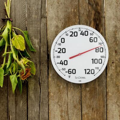 La Crosse 104-1522 8" Round Analog Dial Thermometer, White - Image 5