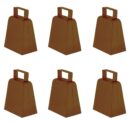 Beistle Brown (6 Piece) Cowbells, 4"