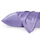 Bedsure Satin Pillowcase for Hair and Skin Queen - Lilac Silky Pillowcase 2 Pack with Envelope Closure, Similar to Silk Pillow Cases, Gifts for Women Men, 20x30 Inches, 2pcs