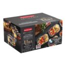 Rubbermaid Brilliance Meal Prep Containers, 2-Compartment Food Storage Containers, 2.85 Cup, 5-Pack, BPA-Free, Clear/Grey