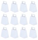 Beistle White Cowbells, Pack of 12, Metal Noise Makers for School Spirit, Pep Rallies, Game Day, Team Pride, Sporting Events, and Celebrations, Party Accessories, 4”