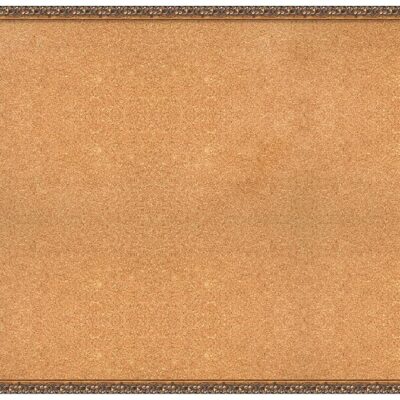 Amanti Art Natural Cork Board for Wall, 32x48 Vision Board with Bronze Frame, Oversize Corkboard Office Decor for Home Organization, Traditional Corkboard Pinboard to Display Items for Home