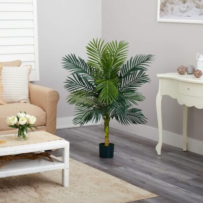 Nearly Natural 4ft Golden Cane Palm Artificial Tree - Image 4