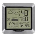 La Crosse Technology Advanced Wireless Weather Station: Dynamic Icons, Barometric Pressure, Atomic Time, Temperature/Humidity Gauge, Recording, Stylish Display, Fast Reception & Long Range (330 Feet)