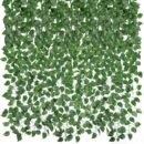 CEWOR 14 Pack 98ft Artificial Ivy Greenery Garland, Fake Vines Hanging Plants Backdrop for Room Bedroom Wall Decor, Green Leaves for Jungle Theme Christmas Party Wedding Decoration