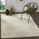 SAFAVIEH Adirondack Collection Accent Rug - 4' x 6', Ivory & Sage, Oriental Distressed Design, Non-Shedding & Easy Care, Ideal for High Traffic Areas in Entryway, Living Room, Bedroom (ADR109V)