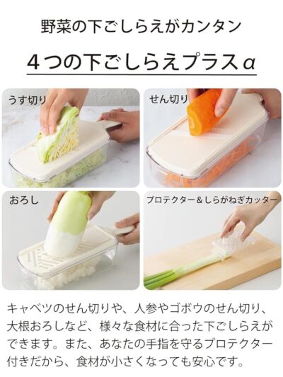 CSN-550WHN 6PieEasy Slice / Grate Set White - Image 3